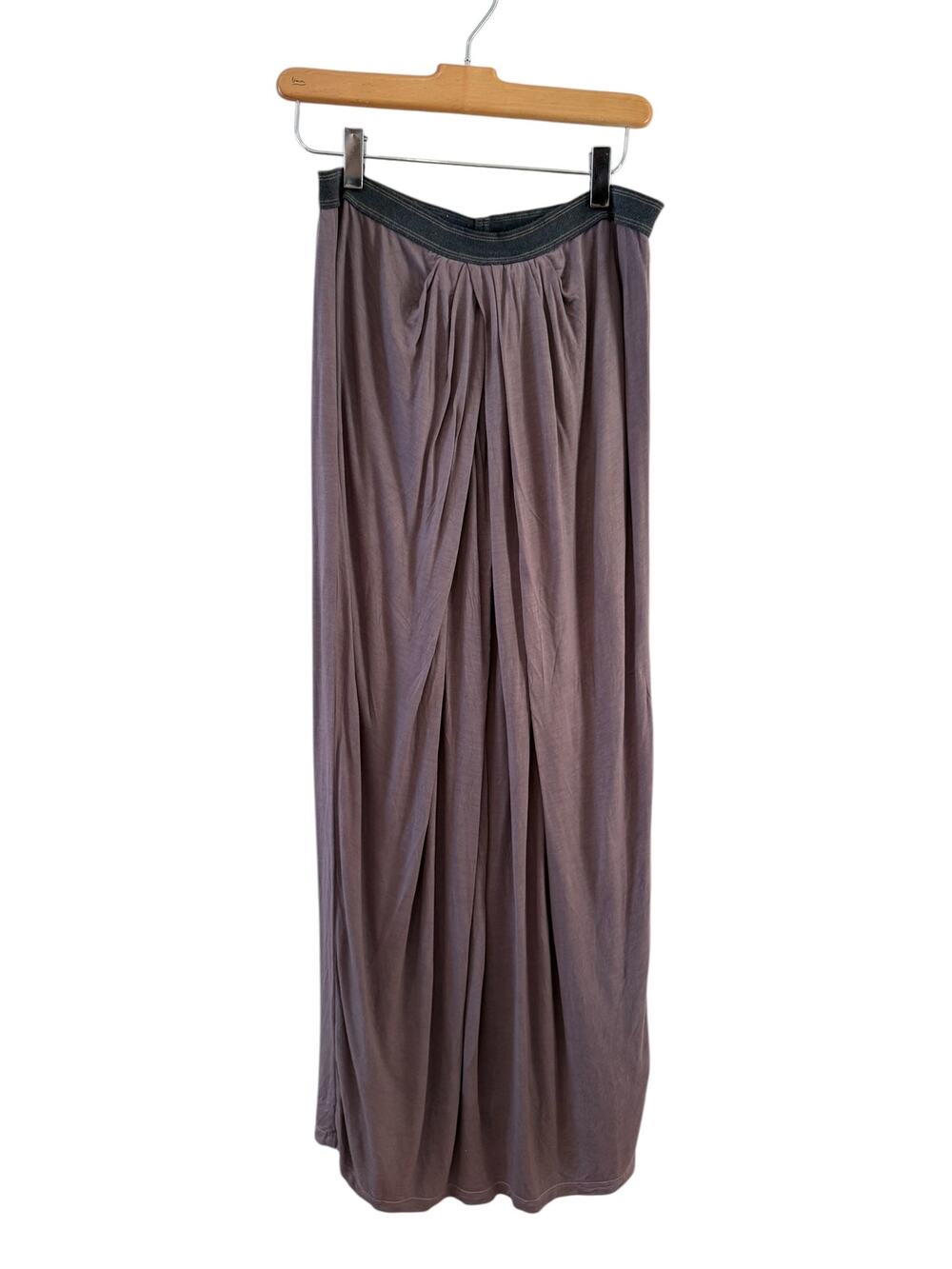 Boutique Brand Burning Torch Pleated Knit Grecian Midi Skirt M